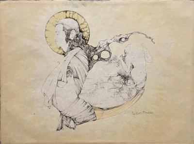 Didier Moreau - L’Amour, 1973 - lithographie originale sur papier Japon 2