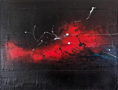 Benoit GUERIN - Cosmic Storm, 2023 - Acrylique sur toile signée 2