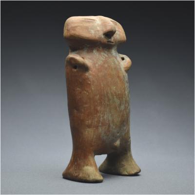 Art précolombien, Colimbie, Culture Quimbaya, Statuette anthropomorphe en terre cuite 2