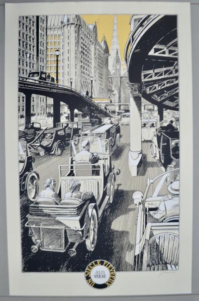 François Schuiten - Un Siècle Fiévreux, 1995 - Sérigraphie 2