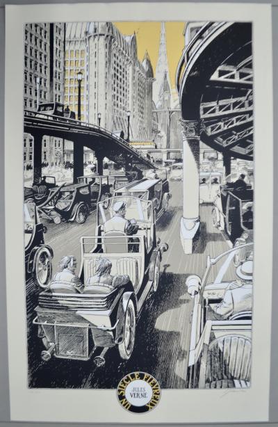 François Schuiten - Un Siècle Fiévreux, 1995 - Sérigraphie 2