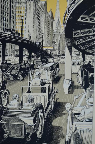 François Schuiten - Un Siècle Fiévreux, 1995 - Sérigraphie 2