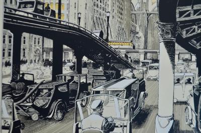 François Schuiten - Un Siècle Fiévreux, 1995 - Sérigraphie 2