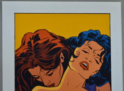 Philippe Franck - Largo : Baiser entre femmes - Sérigraphie signée 2
