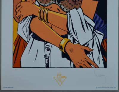 Philippe Franck - Largo : Baiser entre femmes - Sérigraphie signée 2