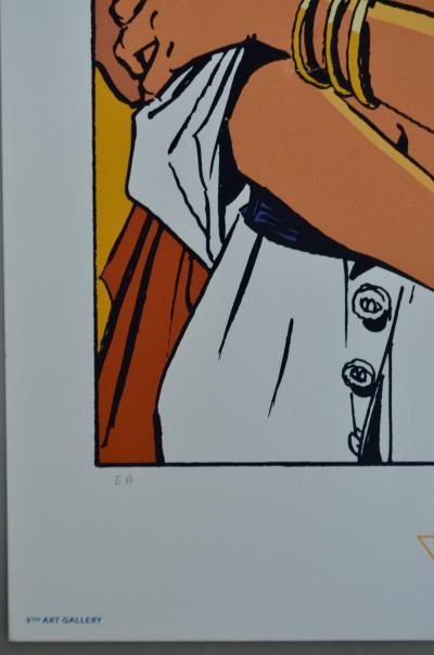 Philippe Franck - Largo : Baiser entre femmes - Sérigraphie signée 2