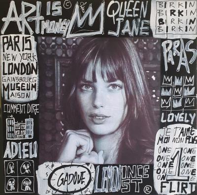 SPACO - Jane Birkin , 2023 - Technique mixte sur toile 2