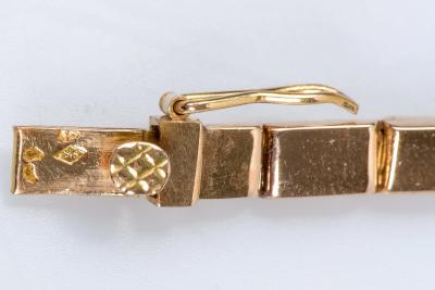 Collier en or jaune 18 carats style serpent 2