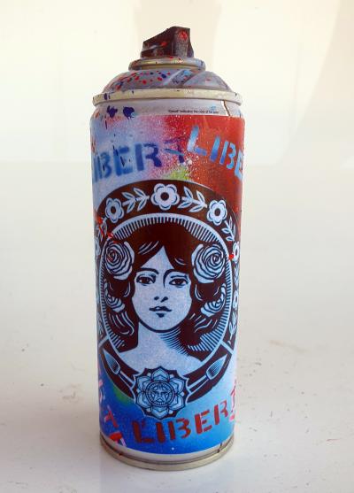 PyB - Bombe Liberty Obey, 2024 - Sculpture pop street art 2