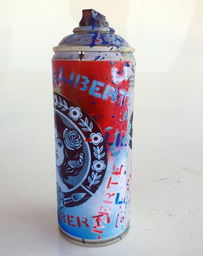 PyB - Bombe Liberty Obey, 2024 - Sculpture pop street art 2