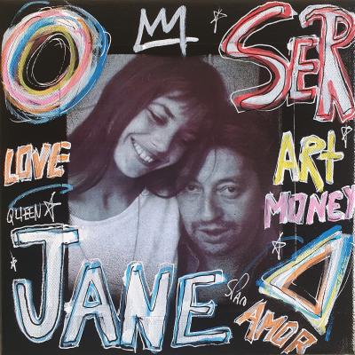 SPACO - Jane Birkin & Serge , 2023 - Acrylique sur toile 2