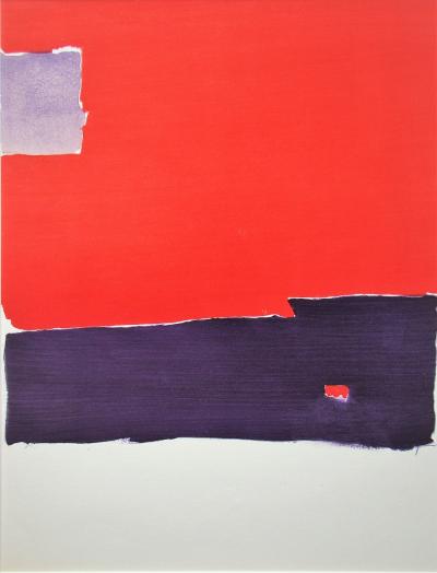 Nicolas de STAËL (d’après) - Composition paysage, 1959 - Pochoir en couleurs 2