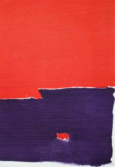 Nicolas de STAËL (d’après) - Composition paysage, 1959 - Pochoir en couleurs 2