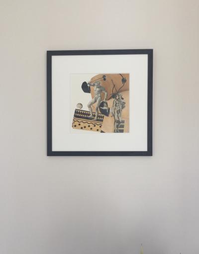 Martine NEUQUELMAN - Composition,vers 1990 - Collage signé 2