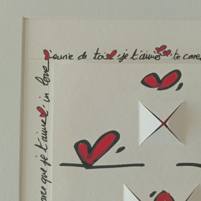 In Love - LOVE 3D  - Peinture sur papier 2