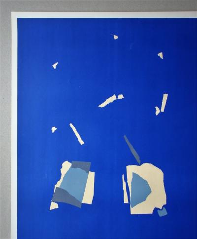 Nicolas de STAËL (d’après) - Collages, 1958 - Plaque originale d’exposition 2