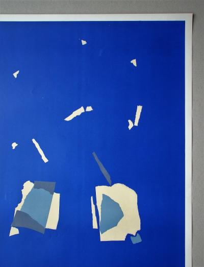 Nicolas de STAËL (d’après) - Collages, 1958 - Plaque originale d’exposition 2