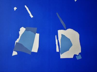 Nicolas de STAËL (d’après) - Collages, 1958 - Plaque originale d’exposition 2