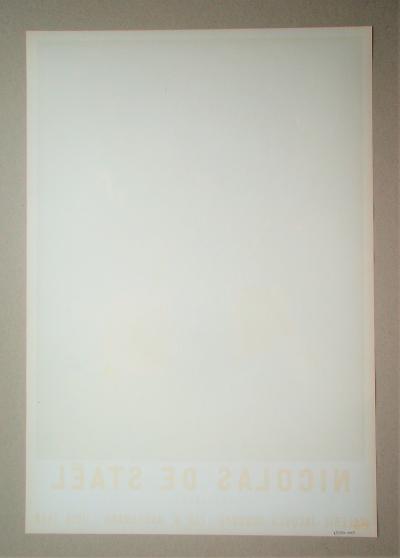 Nicolas de STAËL (d’après) - Collages, 1958 - Plaque originale d’exposition 2