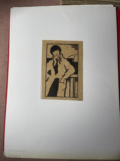 Laboureur - Sur le remblai, 1912 - Gravure sur bois sur papier japon 2