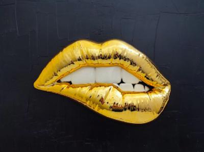 Sagrasse - Wall lips mmmh - Résine et poudre de marbre 2