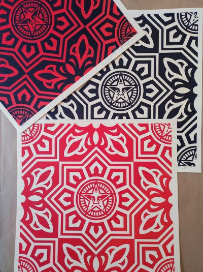 Shepard FAIREY (Obey) - Venice Pattern Set, 2009 - hand signed and numbered screen prints 2