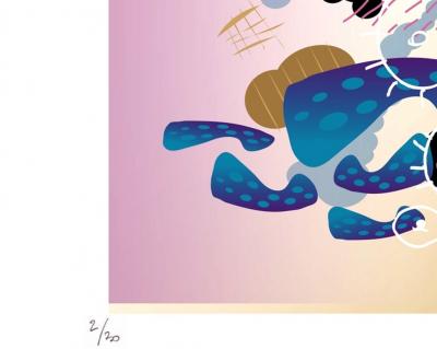 Thierry CORPET (Raymond X) - John Coltrane in july , 2022 - Sérigraphie signée et numérotée 2