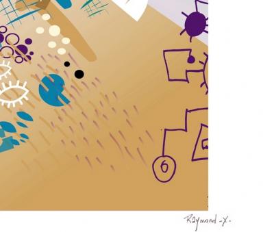 Thierry CORPET (Raymond X) - John Coltrane in july , 2022 - Sérigraphie signée et numérotée 2