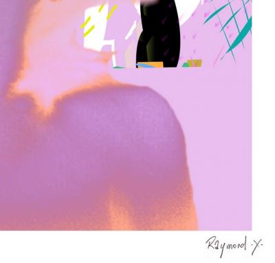 Thierry CORPET (Raymond X) - Lacher prise , 2022 - Sérigraphie signée et numérotée 2