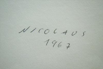 Egon Karl NICOLAUS - Zahlenbild, Sans titre, 1967 - Sérigraphie signée et numérotée 2