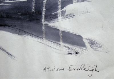 Aldous EVELEIGH - Nu au chat, 2019 - Dessin d’art original signé 2