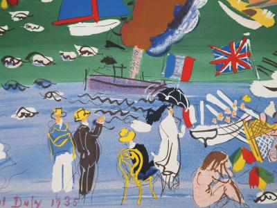 Raoul Dufy : Normandie : Bord de mer et voiliers à Saint Adresse - Lithographie signée 2