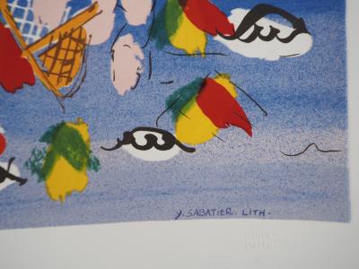 Raoul Dufy : Normandie : Bord de mer et voiliers à Saint Adresse - Lithographie signée 2