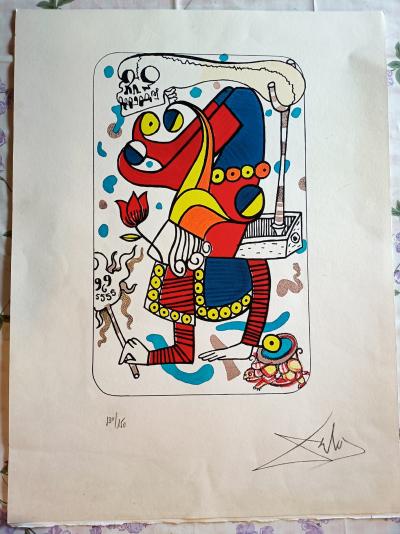 Salvador Dali - Joker Card - Édition limitée à 150 exemplaires signés à la main 2