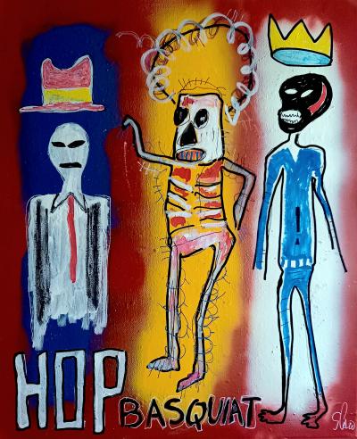 SPACO - HOP Basquiat, 2023 - Technique mixte sur toile 2