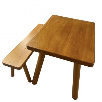 René Martin - Table haute et banc pour Charlotte Perriand 2