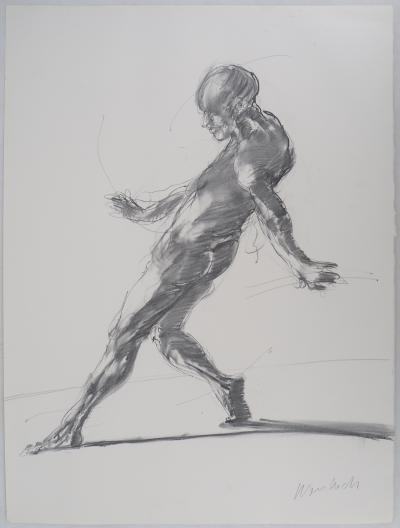 Claude Weisbuch : Etude du nu dansant - Dessin original signé 2