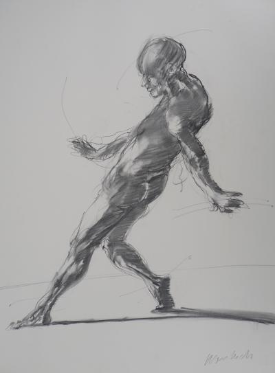 Claude Weisbuch : Etude du nu dansant - Dessin original signé 2