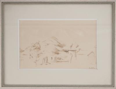 André LHOTE - Provence : le refuge des bergers - Dessin original signé 2