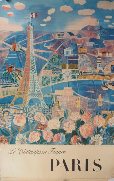 Raoul Dufy : Le printemps en France, Paris - Lithographie