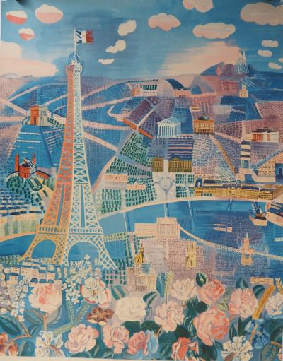 Raoul Dufy : Le printemps en France, Paris - Lithographie 2