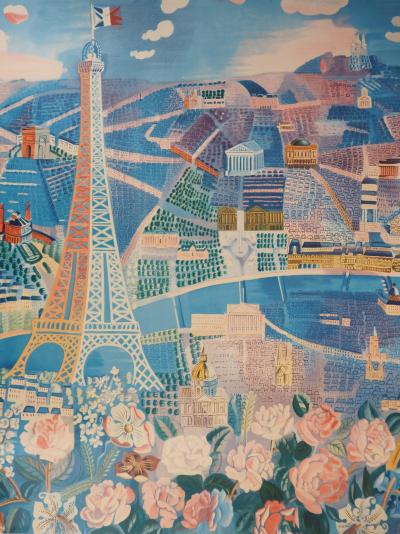 Raoul Dufy : Le printemps en France, Paris - Lithographie 2