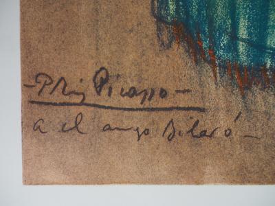 Pablo Picasso : Hommage à Toulouse-Lautrec, Couple amoureux - Lithographie signée 2