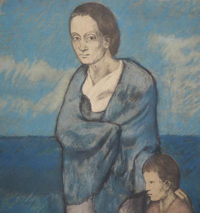 Pablo Picasso : Mère et enfant - Lithographie signée 2