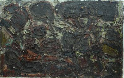 André COTTAVOZ - Paysage expressionniste, Les pins brulés - Huile sur toile signée 2