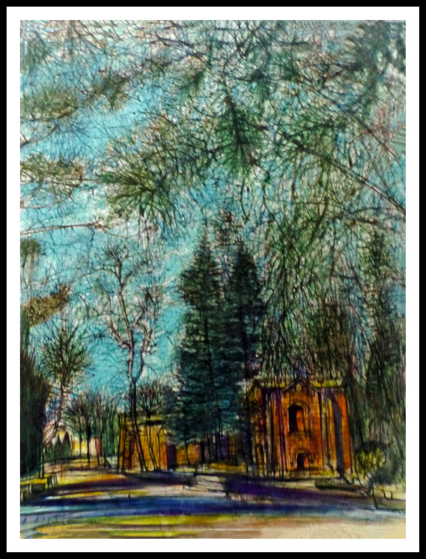 Affiche Lithographique CARZOU Mourlot 1966 - Provinces Françaises Exposition