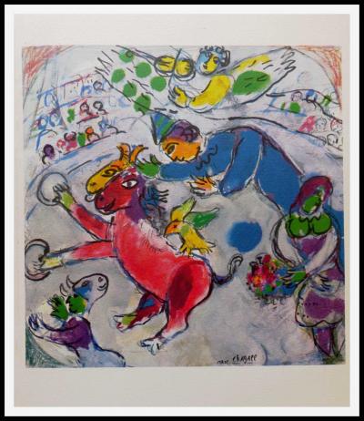 Marc CHAGALL (d’après) - Au cirque III, 1968 - Lithographie 2