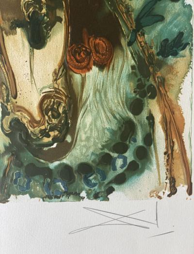 Salvador DALI – Dalínische Pferde – Geprägte Lithographie, mit Bleistift signiert 2