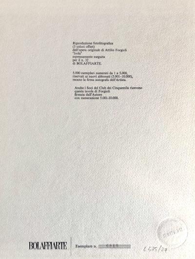 Attilio Forgioli - Isola - Photolithographie signée 2