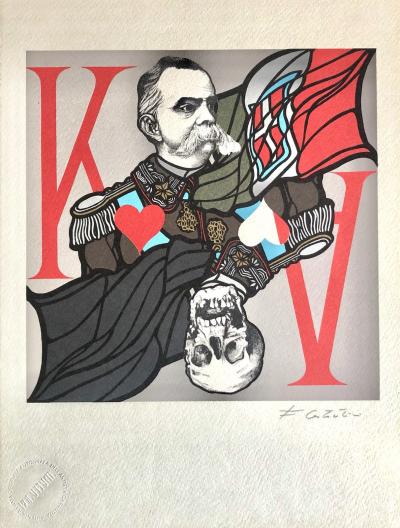 Flavio Costantini - Il Re - Photolithographie signée 2